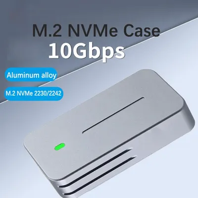 2230 2242 M.2 NVMe Case Enclosure NVMe to USB Adapter M.2 Box 10Gbps USB3.1 Gen 2 PCIe M2 SSD Case