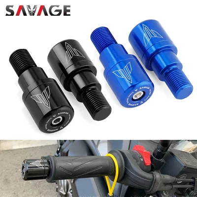 Handlebar Grip Bar Ends Cap For YAMAHA MT07 Tracer MT09 MT10 MT 07 125 FZ 09 10 FZ1 FZ6/N/S XJ6 XSR