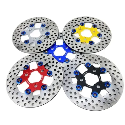 1 PCS Universal Aluminum alloy Floating disk motorcycle brake disc brake pads 200mm motorcycle rear