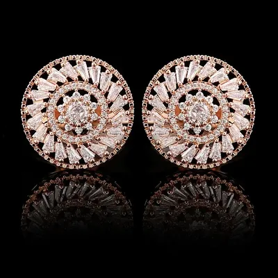 French Cufflinks Luxury Men's Wedding Windmill Zircon Rhinestones Cuff Links High-end Business