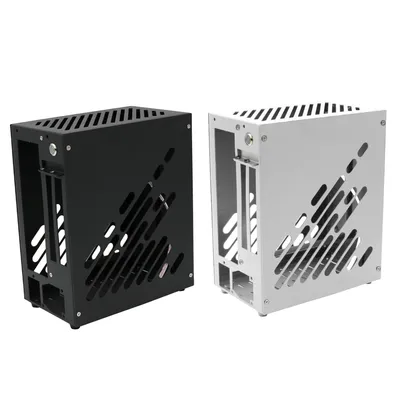 M24ITX Mini Portable All-Aluminum Side Through A4 Portable Case Small 1uflex Power Supply Alone Display Case K39 Computer Case