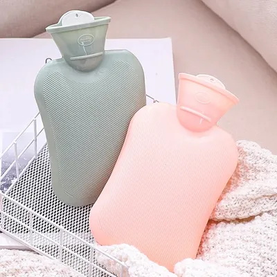 Hot Water Bottle Water Injection Rubber Hot Water Bag for Girls Portable Thick Winter Hand Warmer