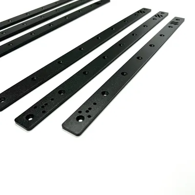 V2.4/Trident Titanium TC4 3-Pack Black Extrusion Backers for Voron 2.4/Trident