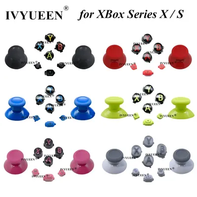 IVYUEEN for XBox Series X S Core Controller Thumbsticks ABXY View Menu Share Buttons Mod Kit