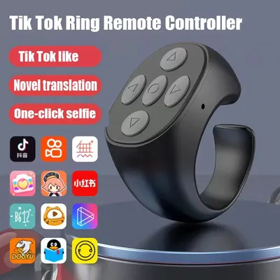 Wireless Bluetooth Mobile Selfie Lazy Artifac Tiktok Remote Control Ring Mobile Phone Bluetooth