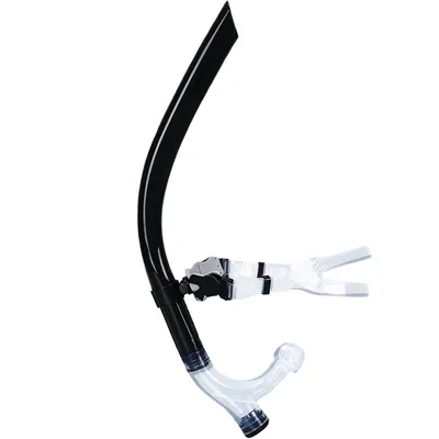 Swim Training Snorkel Center-Mount Front ComfortableMounted Silicone Mouthpiece Junior Swimmers