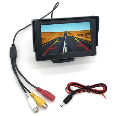 car video players 4.3 inch HD Display Foldable Car Monitor TFT LCD Cameras Reverse Camera Screen