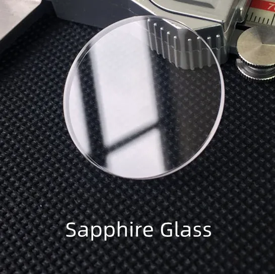 1.5mm Thickness Both Sides Flat Sapphire Watch Crystal Transparent Round Glass 30mm-39.5mm Diameter YZC2353