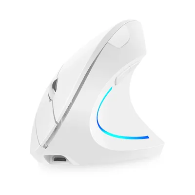 2.4G Wireless Vertical Mouse Rechargeable Upright Ergonomic Mouse 3 Adjustable DPI Levels RGB