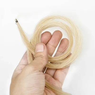 Violin Bow Hair Horsehair White Natural Horsehair Bow Hair Horse Tail for 4/4 3/4 1/2 1/8 1/4 Violin