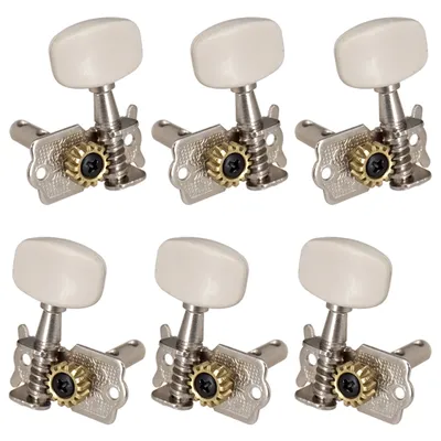 6pcs Acoustic Guitar 3L 3R Open String Button Tuning Pegs Machine Head Key Peg Tuners for Guitar