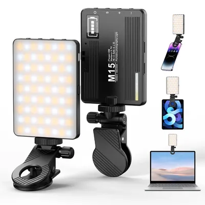 Smartphone Selfie Fill Light 2500K-9000K Video Conference Live Streaming Portable LED Light for Cell