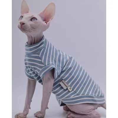 Sphynx Cat Clothes Cotton Hairless Cat Vest Baby 100% Cotton Soft Summer Sleeveless Thin Vest Cat Clothes for Devon, Cornish
