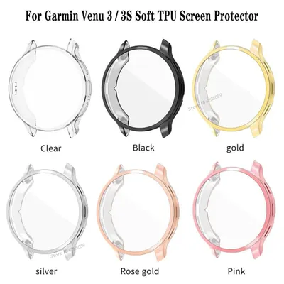 Case For Garmin Venu 3 / 3S Soft TPU Cover Screen Protector Shell Anti-scratch Smartwatch All-around