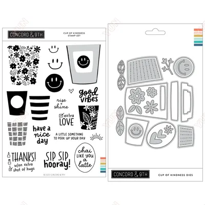 Coffee Cup New 2023 Metal Cutting Dies Embossing Cut Dies and Stamps Handmade DIY Scrapbook Greeting