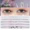 FLORTTE Double Head Eyeshadow Eyeliner Silkworm Stick Matte Pearl Glitter Eye Shadow Liner Pencil