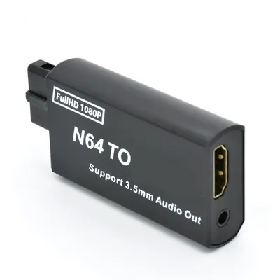 Game Console N64 to HDMI-compatible Converter Adapter Plug and Play for N64/SNES/NGC (PAL/NTSC)