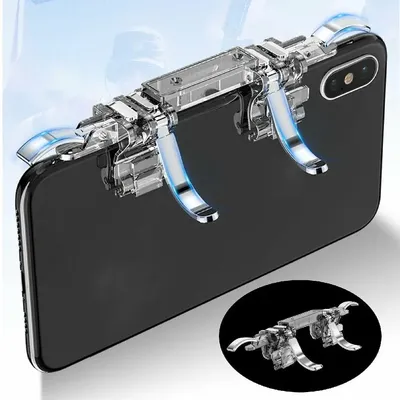 6 finger Pubg Mobile game Controller Phone Gamepad Trigger L1 R1 Aim /Shooter Button Joystick For