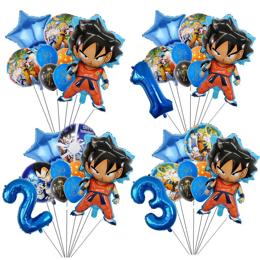 Dragon Ball Z Balloon Set DIY Foil Latex For Party Supplies Children Birthday Decoration Party Festivel Gifts Baby Shower Toy