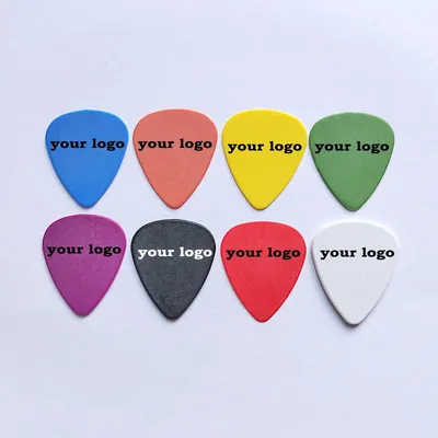 Personalized Delrin Standard Shape Guitar Picks Customized Acetal POM 351 Shape Thickness 0.5mm 0.73