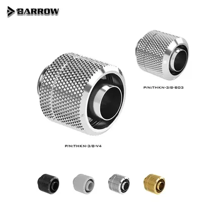 Barrow THKN-3/8-V4 THKN-3/8-B03 G1/4 Water Cooling Fittings PVC Soft Tube Connector Fitting Liquid