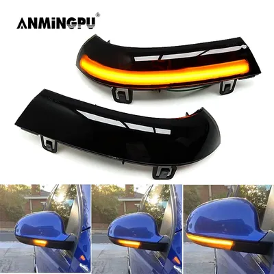 ANMINGPU 2pcs LED Turn Singal lights Dynamic Blinker For VW GOLF 5 MK5 Jetta GTI Passat B5.5 B6