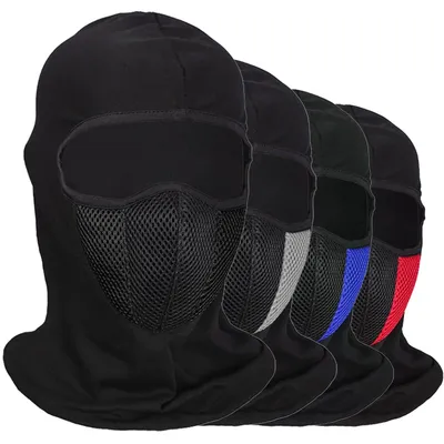 Breathable Balaclava Motorcycle Full Face Mask Motorbike Cycling Helmet Hood Moto Riding Neck Face Mask Motorcycle Accessories