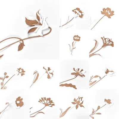 Piggy Craft metal cutting dies cut die mold New flower series Scrapbook paper craft knife mould