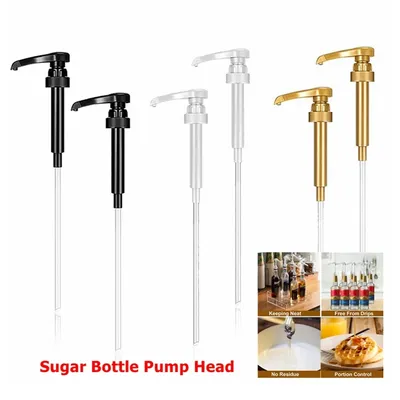 1PCS Fruit Syrup Pressure Head Coffee 750ML Dispenser Syrup Pump Black Liquid Dispenser For 10Ml