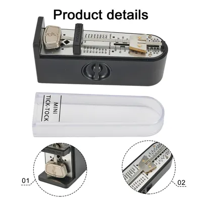Universal Mechanical Metronome Portable Mini Metronome For Piano Guitar ViolinUkulele Bell Ring