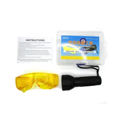 NEW Auto Fluorescent Leak Detection Tool Auto Air Conditioning Repair Tool R134a Refrigerant Gas A/C