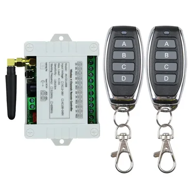AC 100 110V 220V 4CH RF Wireless Remote Control Switch Radio Receiver With 2000M Long Distance