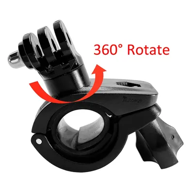 360 Degree Rotation Bike Bicycle Motorcycle Handlebar Handle Bar Mount Holder For Gopro Hero 11 10 9