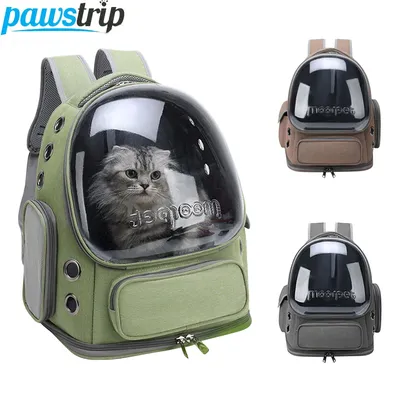 Transparent Pet Cat Carrier Bag Outdoor Travel Backpack for Cats Small Dogs Breathable Cat Carrying