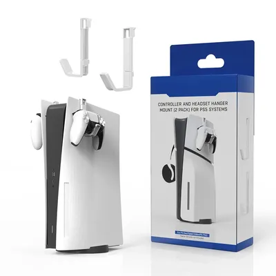 2Pcs Controller Headset Stand Hanging Hanger For PS5/PS5 Slim Digital Drive Console Headphone Hook