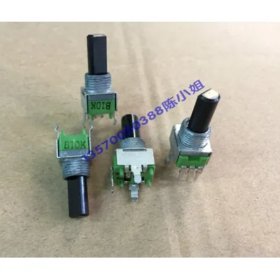 Taiwan alpha rk09 potentiometer b10k single link shaft length 17mm power amplifier 3-pin potentiometer