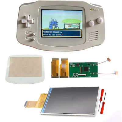 For GBA v5 IPS LCD Replacements Screen Housing Shell New 3.0 inch Drop in Spares Kits for Gameboy Advance Console Repair Part