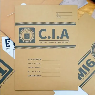 Agent Portfolio Folder File Archives Cosplay FBI CIA Central Intelligence MI6 British Army Movie