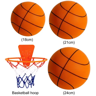 Kids Bouncing Mute Silent Basketball Squeezable Mute Bouncing Basketball Indoor Silent Ball Foam