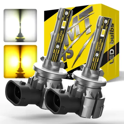 BMTxms 2Pcs H27W/2 881 LED Bulbs Fog Light for Cars Led Fog Driving Lamp High Light Sourse CSP