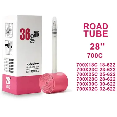 RideNow Ultralight 36g TPU Tire Bike Inner Tube 700c 18/25/28/32 Road MTB Bicycle 45 65 85mm Length