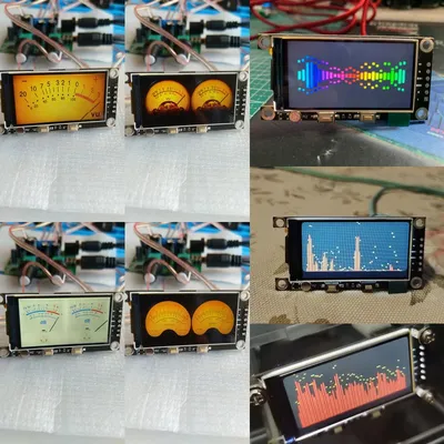 Tube Amplifier Voice Control Analog VU LCD Audio Level Meter Color Music Spectrum Display Module