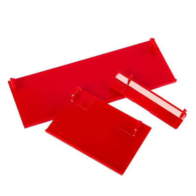 3pcs 3 In 1 Red Memeory Card Door Slot Cover Lids Door Covers For Wii Console Replacement Replace