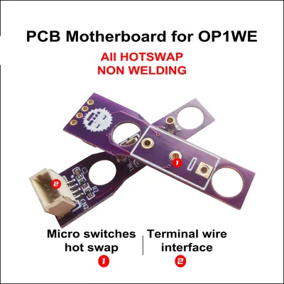 Mouse Micro Switch Button Board PCB Motherboard For OP1WE OP18K Mechanical Switch HOTSWAP DIY Repair Parts TTC HCNHK Omron Kailh