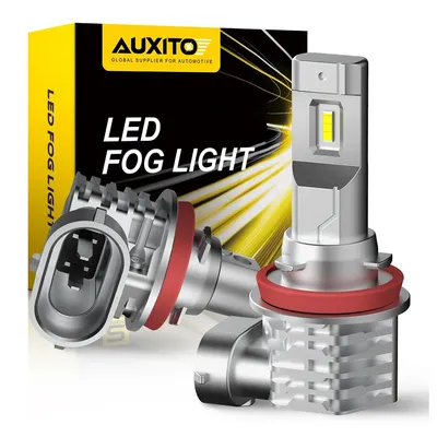 AUXITO 2Pcs H11 LED Fog Light Bulbs H8 H9 9006 HB4 9005 HB3 LED 12V DRL Car Daytime Running Auto