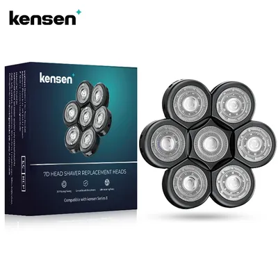 Kensen Razor Head Replacement Shaver Head Floating Washable Electric 7D Shavers Beard Practical Hair