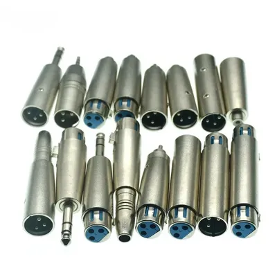 XLR 3Pin Female To 6.35mm Male Mono Jack Lead Adapter Microphone 3pin XLR male to RCA female Leader