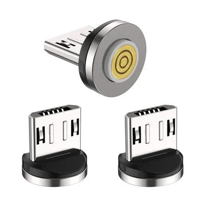For 5pin Fast Charging Magnetic Cable plug Tips Type C Micro USB C Plugs Quick Charge Magnet Charger
