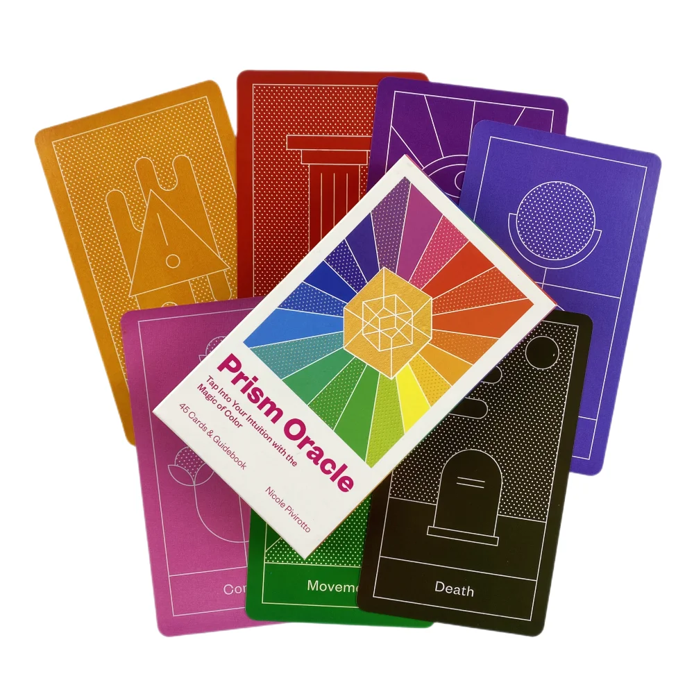 Prism Oracle Cards Fortune Telling Divination Deck English Vision Edition Tarot Board Playing Game For Party