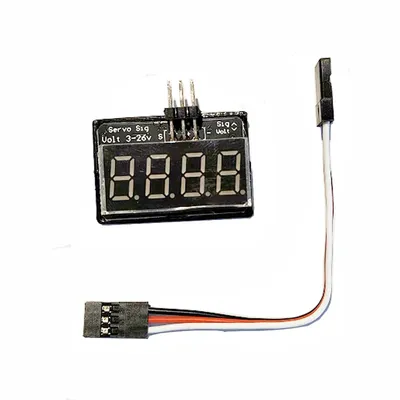 1Set Servo Signal Monitor Pulse Frequency PWM Detector Remote Control Receiver Tester w 3P Connect